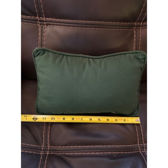 Handcrafted Tapestry Throw Pillow 12x8” Gardening Butterfly Spring - Picture 5 of 6